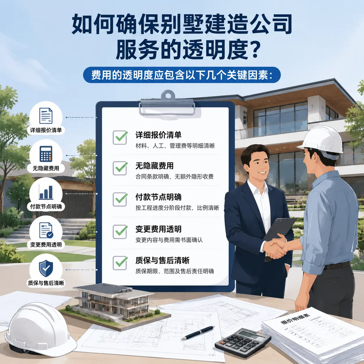 在 天柱 如何确保别墅建造公司服务的透明度？